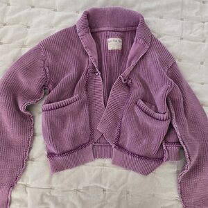 Free people purple sweater